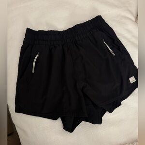 Vuori Black Athletic Women's Shorts- SMALL